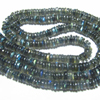 2 x AAA - High Quality - So Gorgeous - LABRADORITE - Smooth Tyre wheel Shape Beads 15 inches Long strand size - 4 - 4.5 mm approx